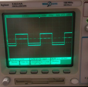 Oscilloscope reading signal from Electrometer