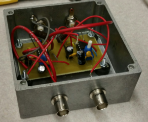 Electrometer tested inside box